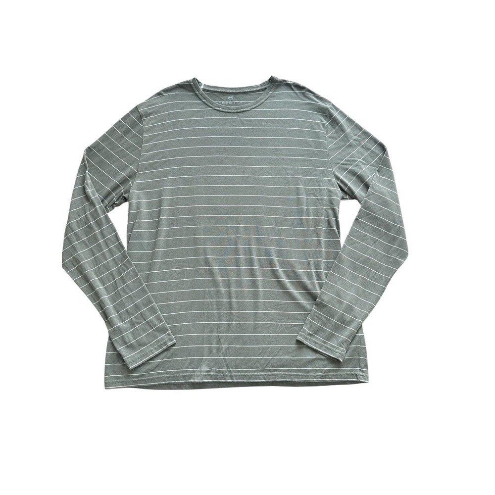Free Fly Bamboo Shoreline Shirt Mens 2XL Light Green Long Sleeve Sun‎ Crew Neck